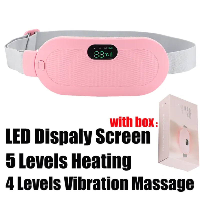  "EZRelief WarmVibe Belt: Menstrual Pain & Comfort System