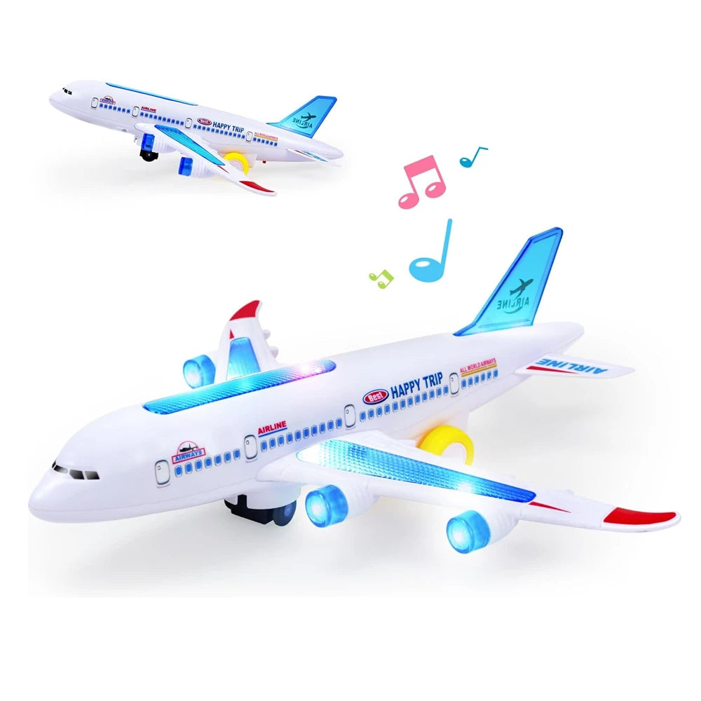 "JetPlay: Musical Autopilot Airplane Toy with Lights & Sounds"