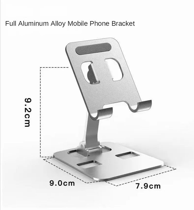 Portable Aluminum Alloy Phone Tablet Holder for Ipad Mipad Samsung Tab Matepad Stand Mount Adjustable Flexible Mobile Stand