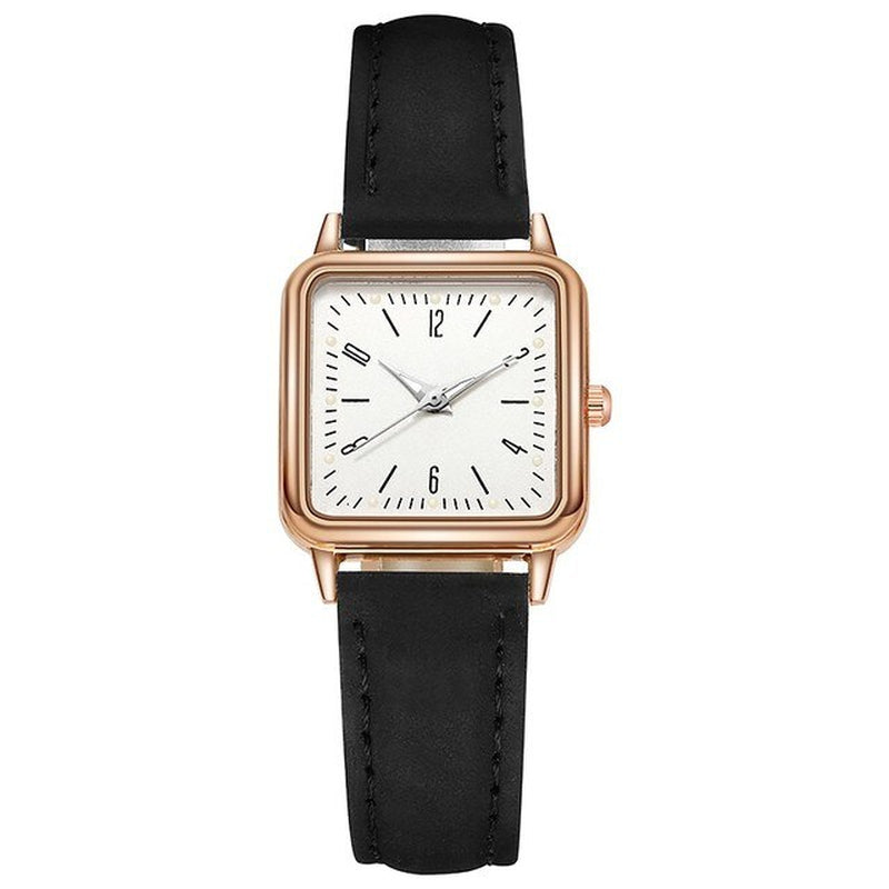 "Exquisite Quartz Watch for Women: Stylish Hand-Wind Design, Luminous Details, Leather Strap - A Must-Have Winner in Digital Wristwatches!"