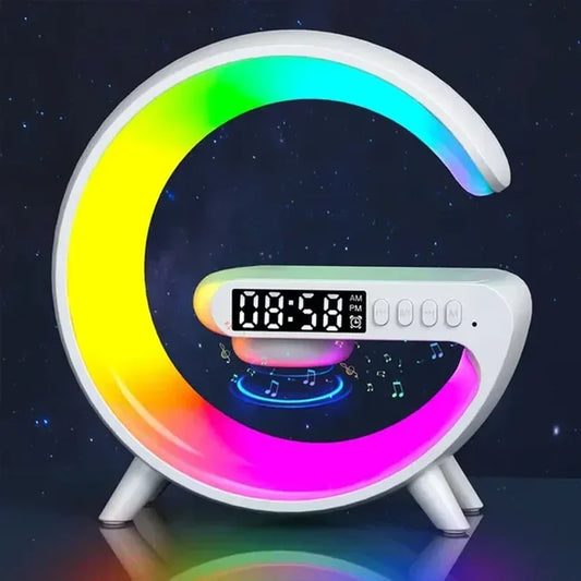  "ChargePlay: Multifunction Wireless Charger & Speaker with RGB Light"