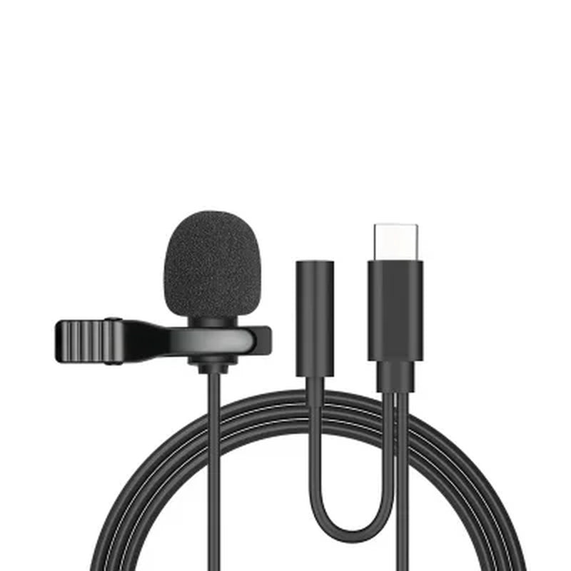  "ClipVoice 1.5M: Mini Portable Lavalier Mic with Multi-Connect"