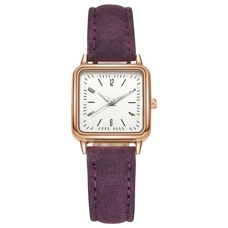 "Exquisite Quartz Watch for Women: Stylish Hand-Wind Design, Luminous Details, Leather Strap - A Must-Have Winner in Digital Wristwatches!"