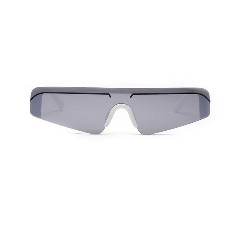  "Retro Semi-Rimless Sunglasses with UV400"