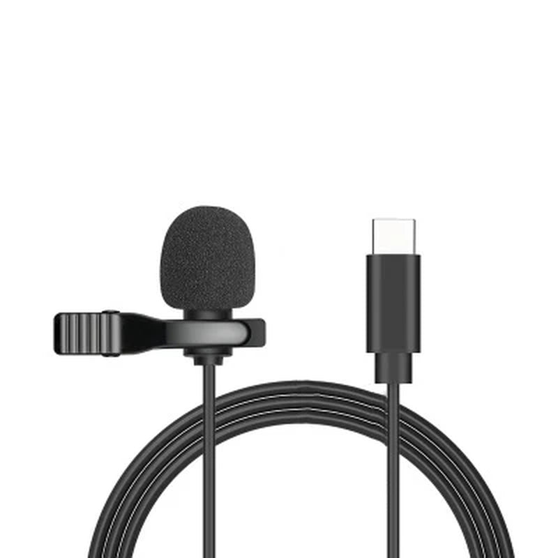  "ClipVoice 1.5M: Mini Portable Lavalier Mic with Multi-Connect"