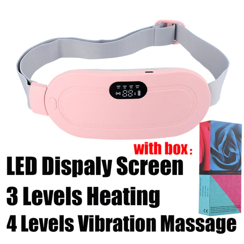  "EZRelief WarmVibe Belt: Menstrual Pain & Comfort System