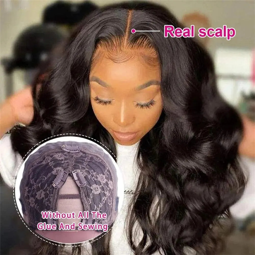 Upgrade Your Style with Brazilian Body Wave U-Part Human Wig"