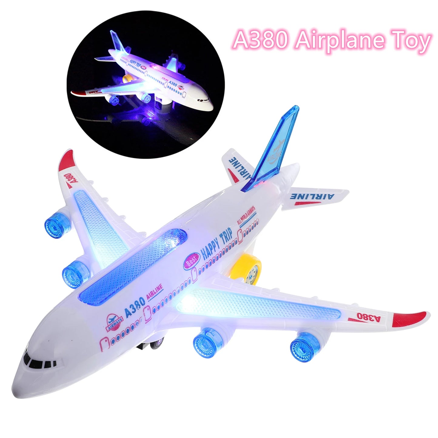 "JetPlay: Musical Autopilot Airplane Toy with Lights & Sounds"