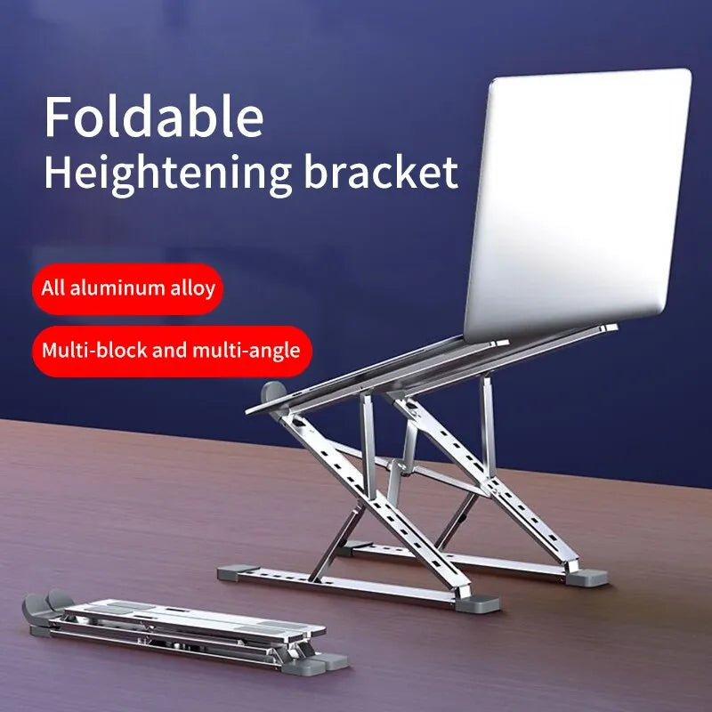  "MacFold Pro: Adjustable & Cooling Laptop Stand"