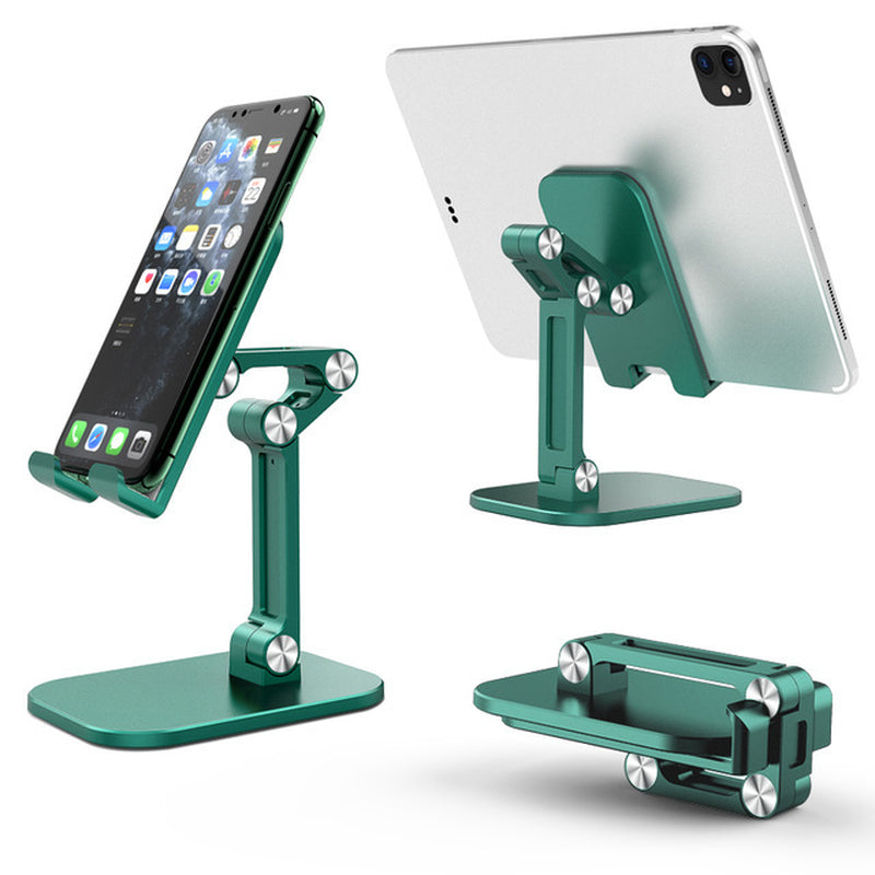 Three Sections Foldable Desk Mobile Phone Holder for Iphone Ipad Tablet Flexible Table Desktop Adjustable Cell Smartphone Stand