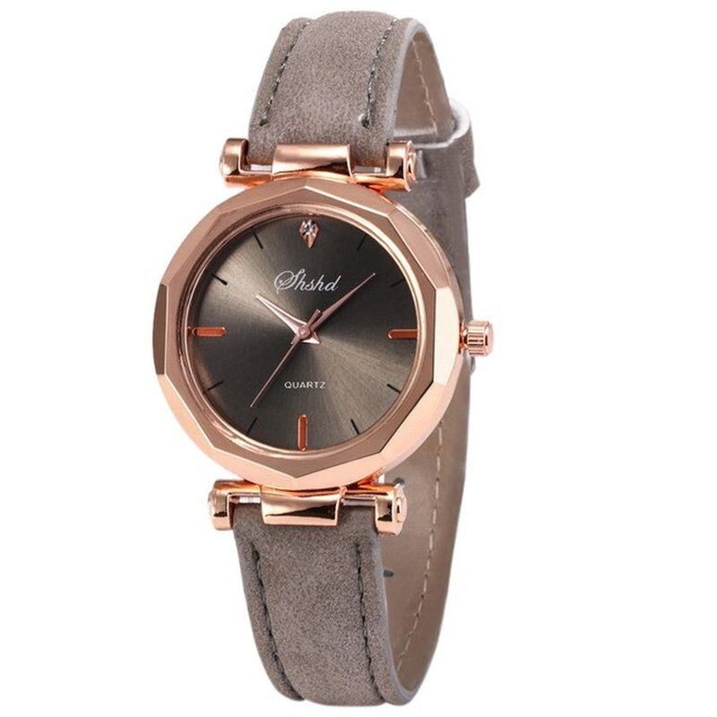 Luxurious Crystal-Embellished Leather Women's Watch - Waterproof, Analog Quartz Special Timepiece