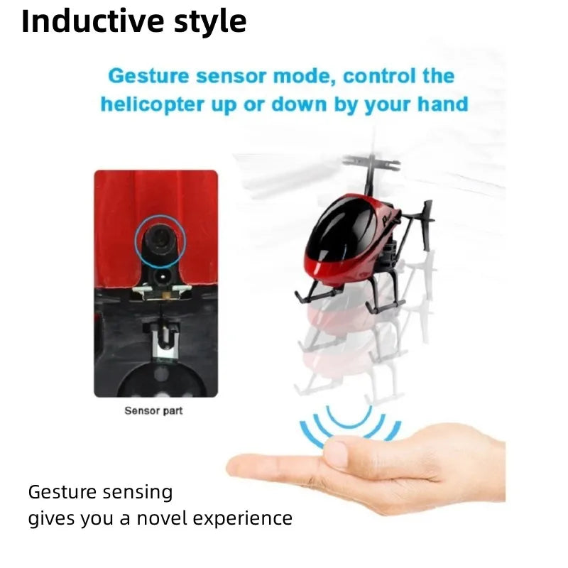 Mini Induction Helicopter Can Hover and Automatically Sense to Prevent Falling Mini RC Drone