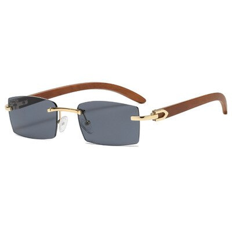  "Rimless Rectangle UV400 Sunglasses