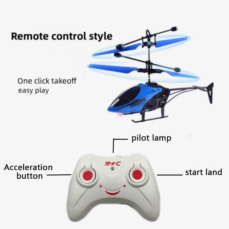 Mini Induction Helicopter Can Hover and Automatically Sense to Prevent Falling Mini RC Drone