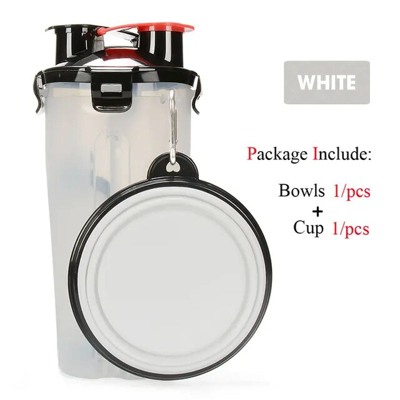 Pet Travel Duo: Collapsible Bottle & Bowl Combo"