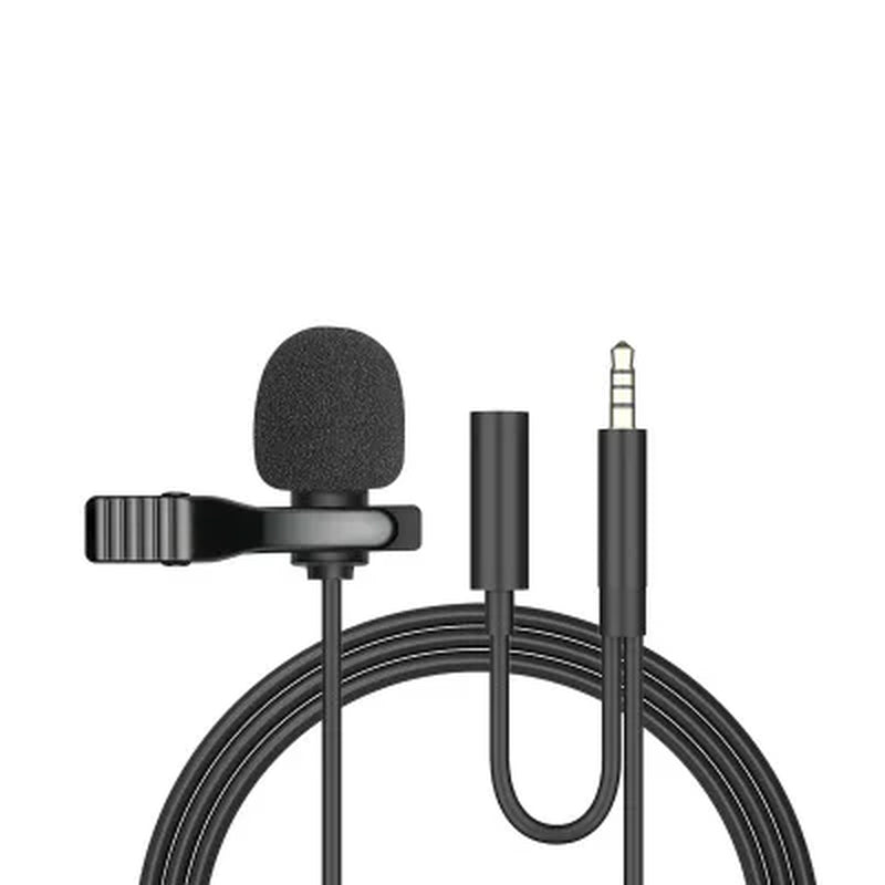  "ClipVoice 1.5M: Mini Portable Lavalier Mic with Multi-Connect"