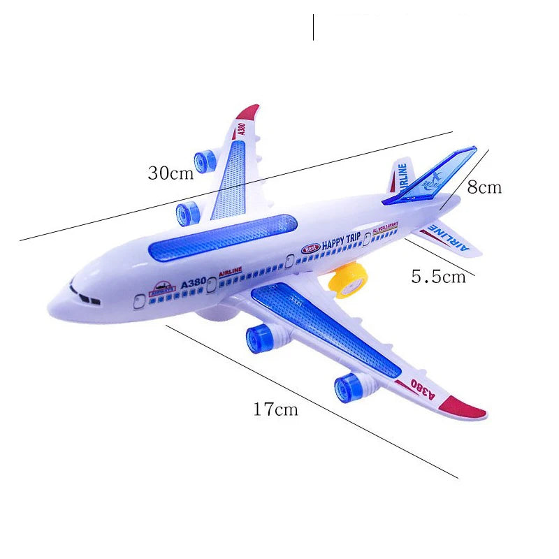 "JetPlay: Musical Autopilot Airplane Toy with Lights & Sounds"