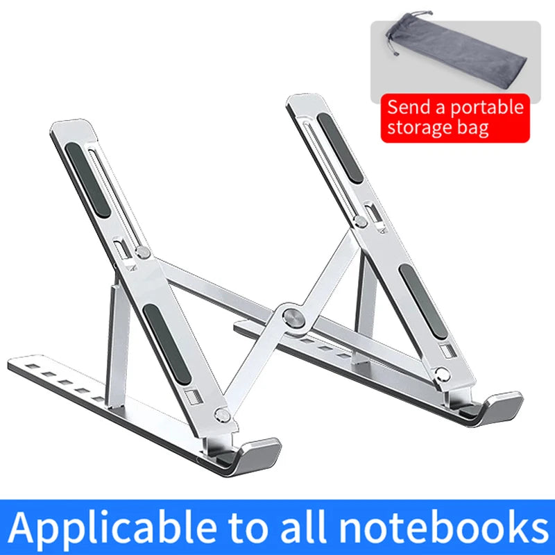 "AluFlex Stand: Adjustable & Portable Laptop Holder"