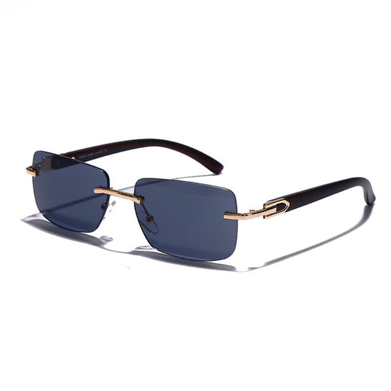  "Rimless Rectangle UV400 Sunglasses