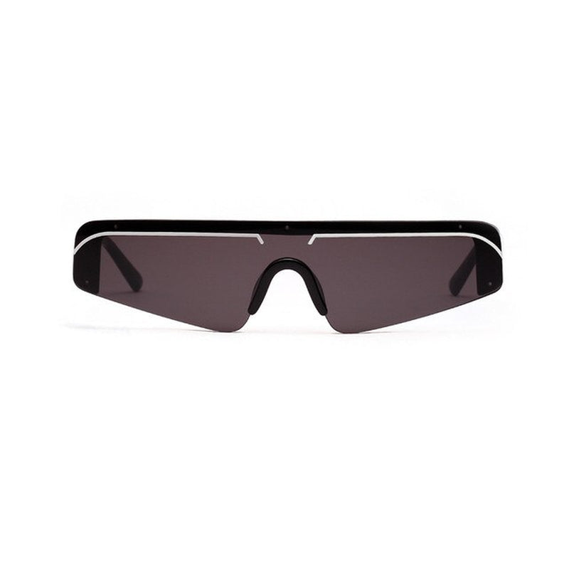  "Retro Semi-Rimless Sunglasses with UV400"